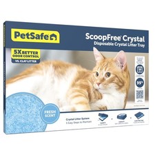 ScoopFree Crystal Disposable Cat Litter Tray, Fresh Scent, Silica Crystals,