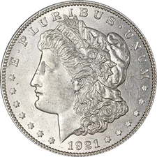 1921-P Morgan Silver Dollar - VAM 27 - Wide Reed