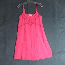 Loft Outlet Dress Womens XS Pink Crochet Spaghetti Strap Sundress Boho Fairycore