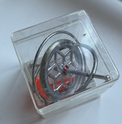 Vintage Silver Master the Forces With The Chandler Gyroscope Top Spinner Toy