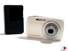 Panasonic LUMIX DMC-S1 12.1MP 4x Compact Digital Camera White From JP (66405T1)Q