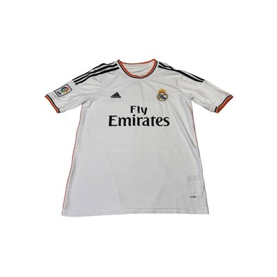 Adidas Real Madrid 2013-14 Home Jersey Mens Medium White Fly Emirates Soccer Top