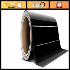 Black Gloss Air-Release Adhesive Vinyl Tape Roll 24"x20ft - Craft, DIY, Sign Mak