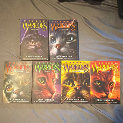 Warriors: The New Prophecy Erin Hunter Paperback Set 6: books 1-6 FULL SERIES