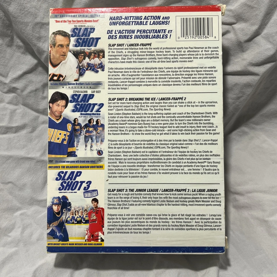 Slap Shot The Hat Trick Collection Slapshot 1 2 3 DVD - Image 2 of 4