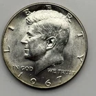1967 50C Kennedy Half Dollar Lightly Toned 40% Silver 838165