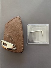 BMW Schlüsseletui mit Edelstahlspange Sattelbraun X5 2er X6 X1 7er 5er