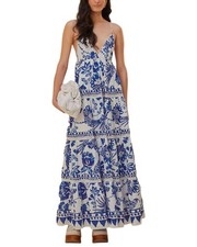 Farm Rio Flowerful Birds Maxi Dress Women's Xl