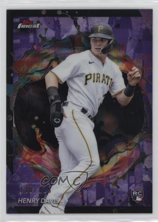 2024 Topps Finest Rare Purple Refractor 120/125 Henry Davis #289 0bt4
