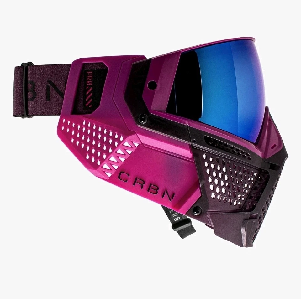 Máscara Gafas CRBN Paintball Zero Pro Violeta Más Cobertura Foto 2 de 4