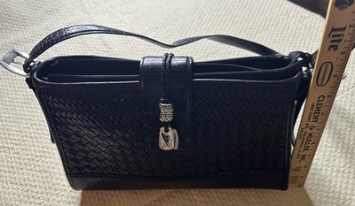 NWOT Vintage Brighton Bree Woven Leather Shoulder Bag