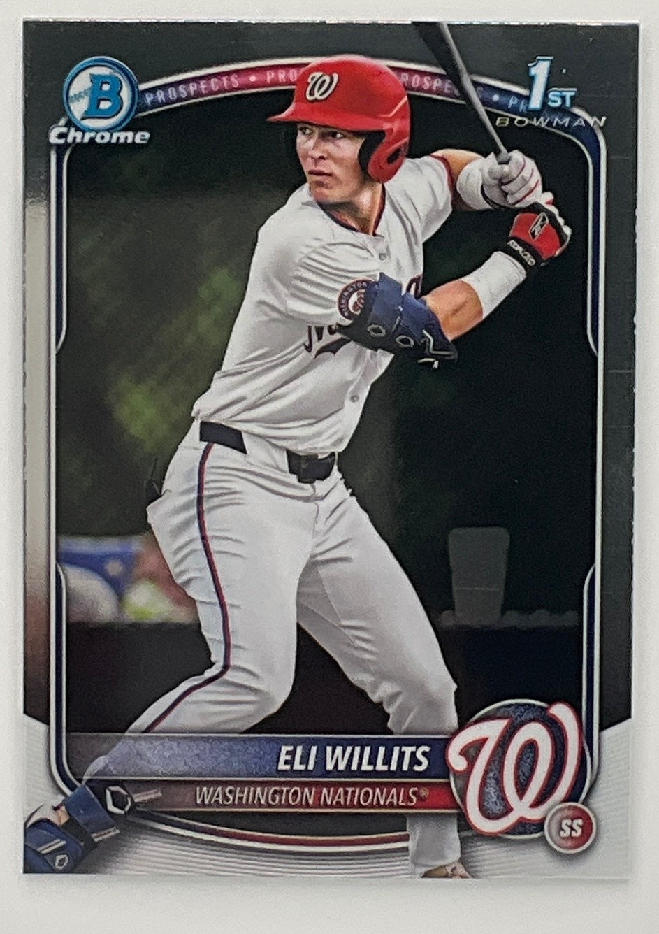 2025 Bowman Draft Eli Willits Chrome #BDC-1 1st Prospect Washington Nationals