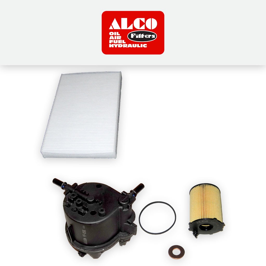 SERVICE KIT for CITROEN C2 1.4 HDI ALCO OIL FUEL CABIN FILTERS (2003-2009)