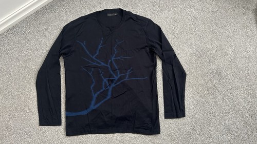 Men’s Blue Zzegna Long Sleeve Top Size Large