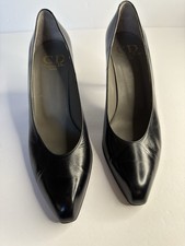 Dior Vintage Shoes Women s Black Leather Heels Size 6.5