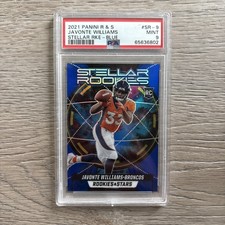 Javonte Williams Stellar RC Blue Prizm 2021 Rookies & Stars Card #SR-9 Broncos 