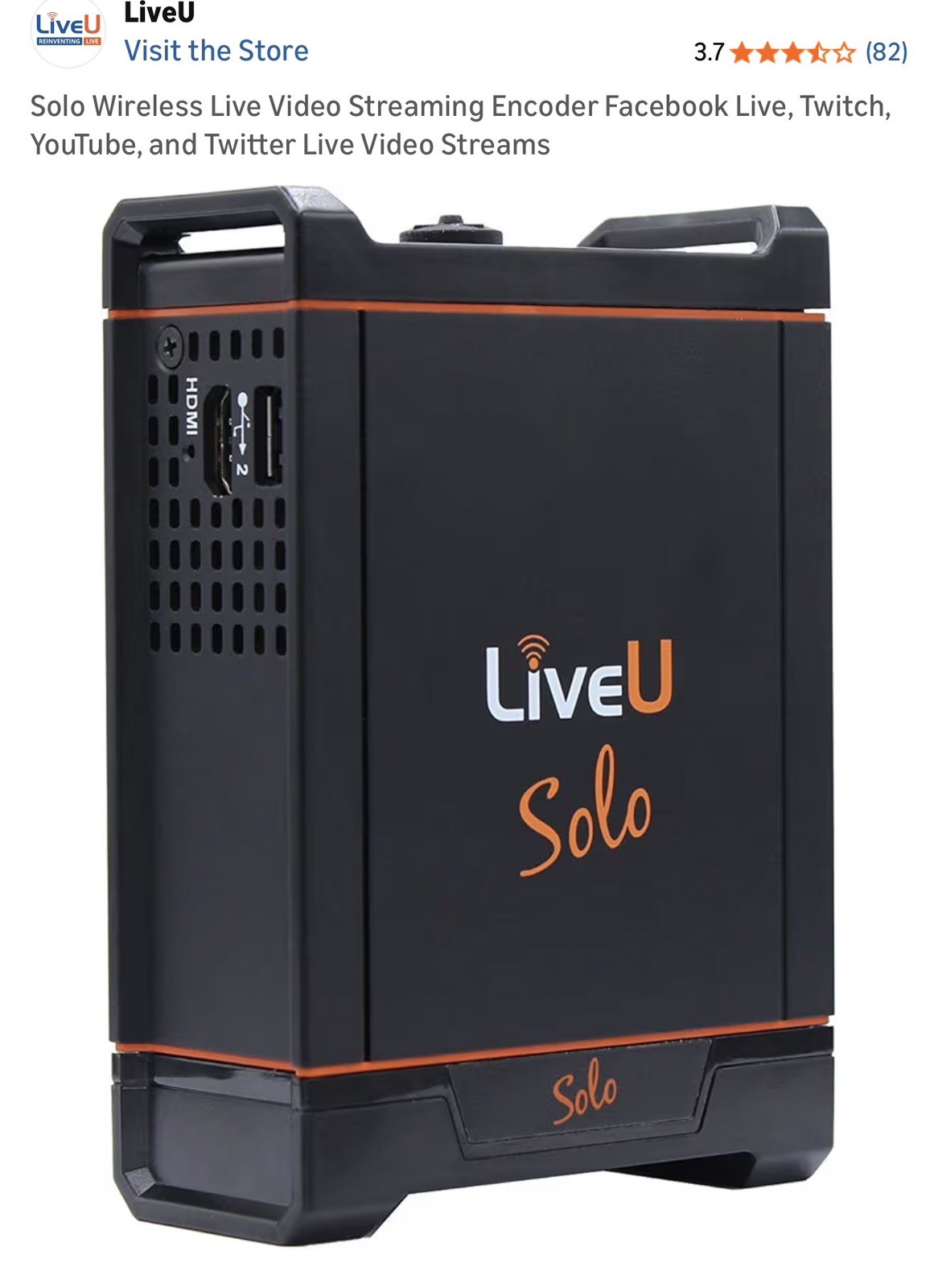 LiveU Solo HDMI Video/Audio Encoder