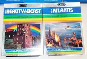 Lot of 5 Complete Mattel Intellivision Games~Fantasy/Hockey/Baseball/Basketball