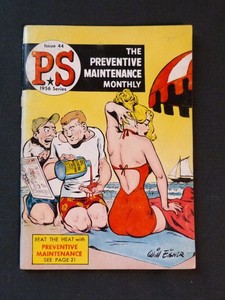 1956 US Army PS Magazine The Preventive Maintenance Monthly Will Eisner # 44 vtg