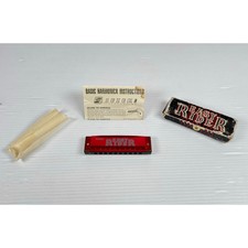 Suzuki Easy Rider Red 10-Hole Diatonic Harmonica - Key G