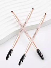 3pcs eye Brow Brush Set Eyelash Comb Angled Eyebrow Brush Spoolie Brush Make up*
