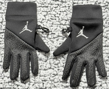 Jordan Jumpman Youth Gloves Boys Size 6.5-7 Black Fleece Touchscreen