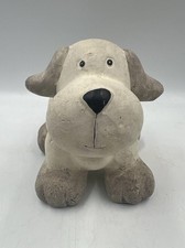 Stonewear Pottery Dog Ornament Figurine H 4” D 5” Vgc