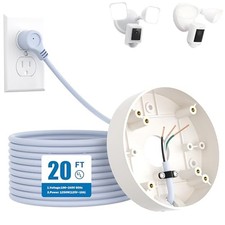 Plug-in Mount for Floodlight Cams Compatible with Floodlight Cam Wired 20 Feet