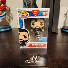 DC Heroes Superman (Black Suit) Funko Pop! Vinyl Figure #557 Exclusive