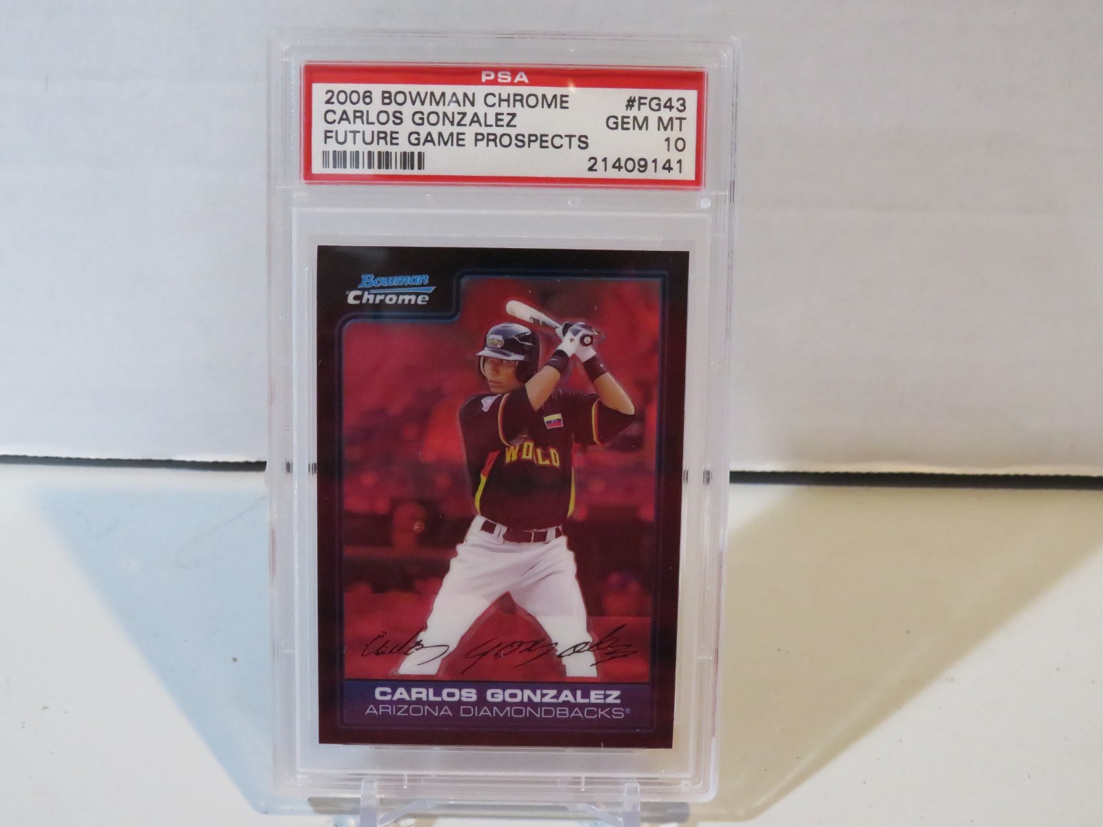 2006 Bowman BOWMAN CHROME FUTURE GAME PROSPECTS #FG43 Carlos Gonzalez front