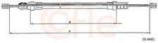 Bremsseil Seilzug Feststellbremse COFLE 10.4681 für CITROËN Y4 XM Y3 Break Y3A
