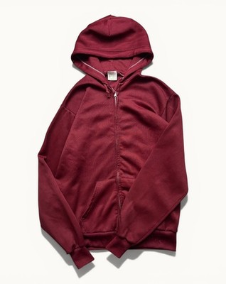 80s ビンテージ　アメリカ製　zip up パーカー　フーディー　sears Vintage Men's Sears Kings Road Full Zip Hoodie 70s USA Made Red Sz