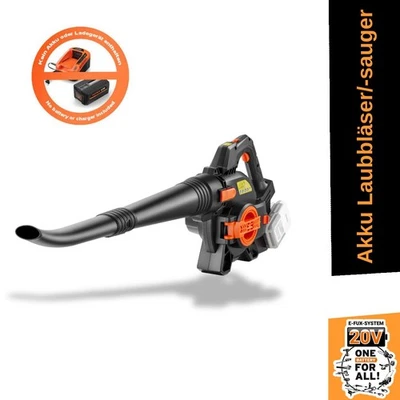 FUXTEC 40 Volt Akku-Laubbläser/-sauger, 2in1 Gartensauger FX-E2LBS