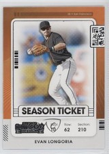 2021 Panini Contenders Season Ticket Evan Longoria #81 y0i