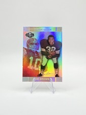 Jim Brown Brady Quinn 2007 Topps Co-Signers Changing Faces Red SP #/150 #45