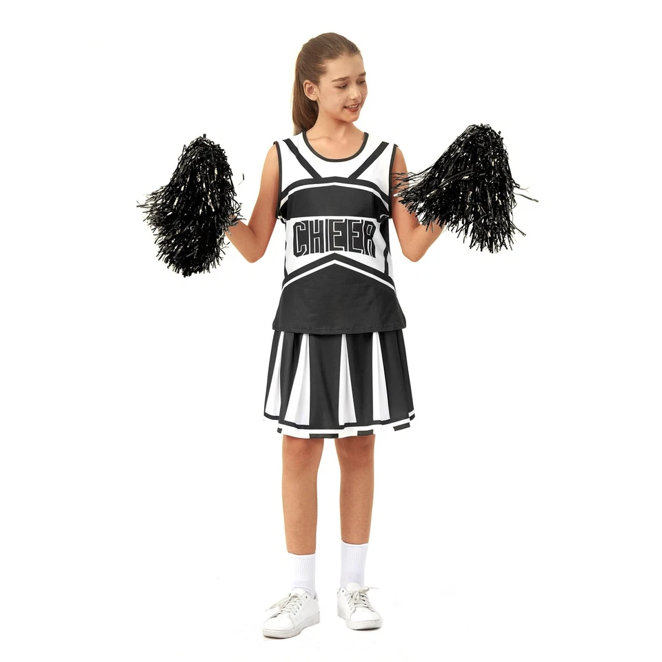 Traje de animadora para mujer, disfraz de animadora para regalo de cumpleaños Halloween... Foto 2 de 4