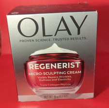 Olay Regenerist Micro-Sculpting Cream Triple Collagen Peptide Niacinamide 1.7 oz