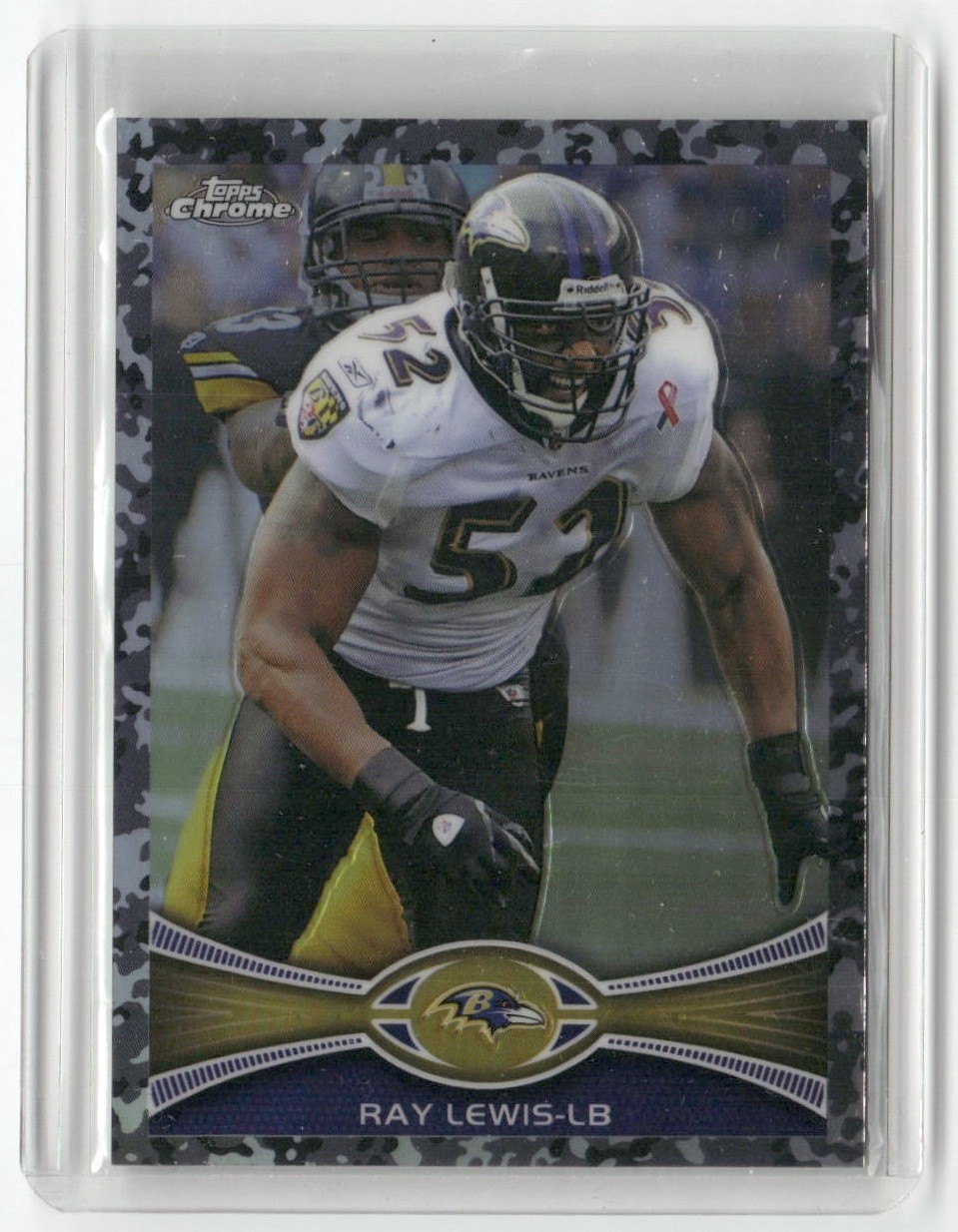 Ray Lewis #/499 2012 Topps Chrome Camo Refractors