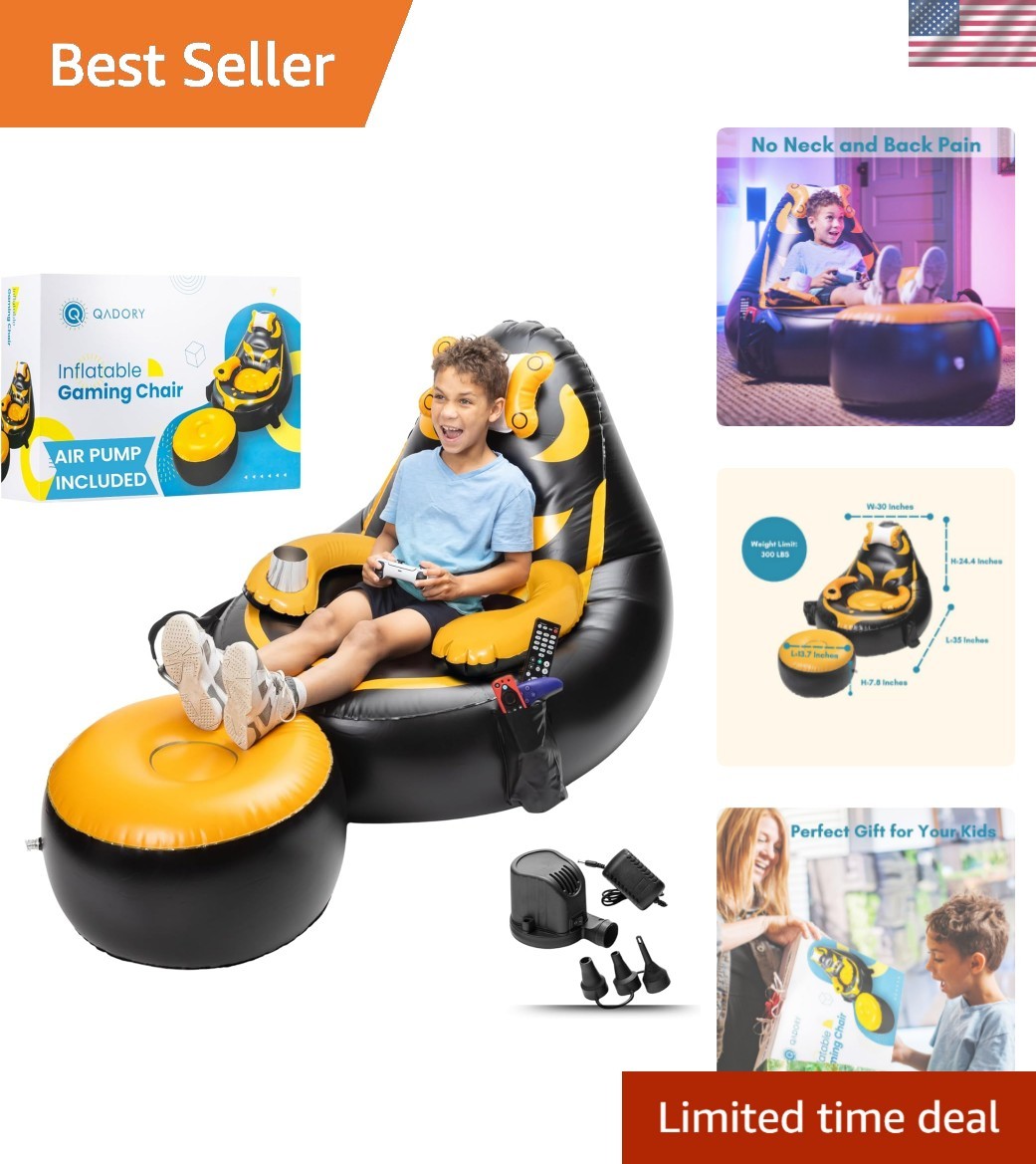 For Kids &ndash; Supports Up To 300 Lbs, Includes Air Pump,...