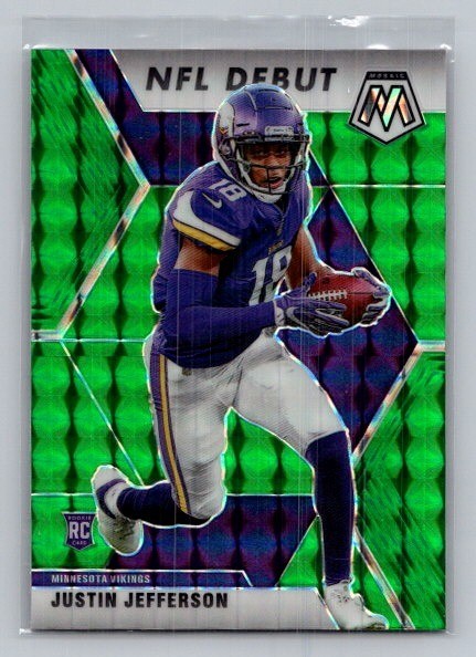 Justin Jefferson Panini Mosaic #270 Green Mosaic