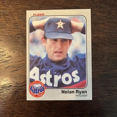 1983 Fleer - Nolan Ryan #463 Houston Astros HOF MLB Baseball Vintage Card Crease