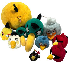 Angry Birds Plush Lot 10 Bubbles Inflated Hal Toucan Chuck Red Matilda No Sound