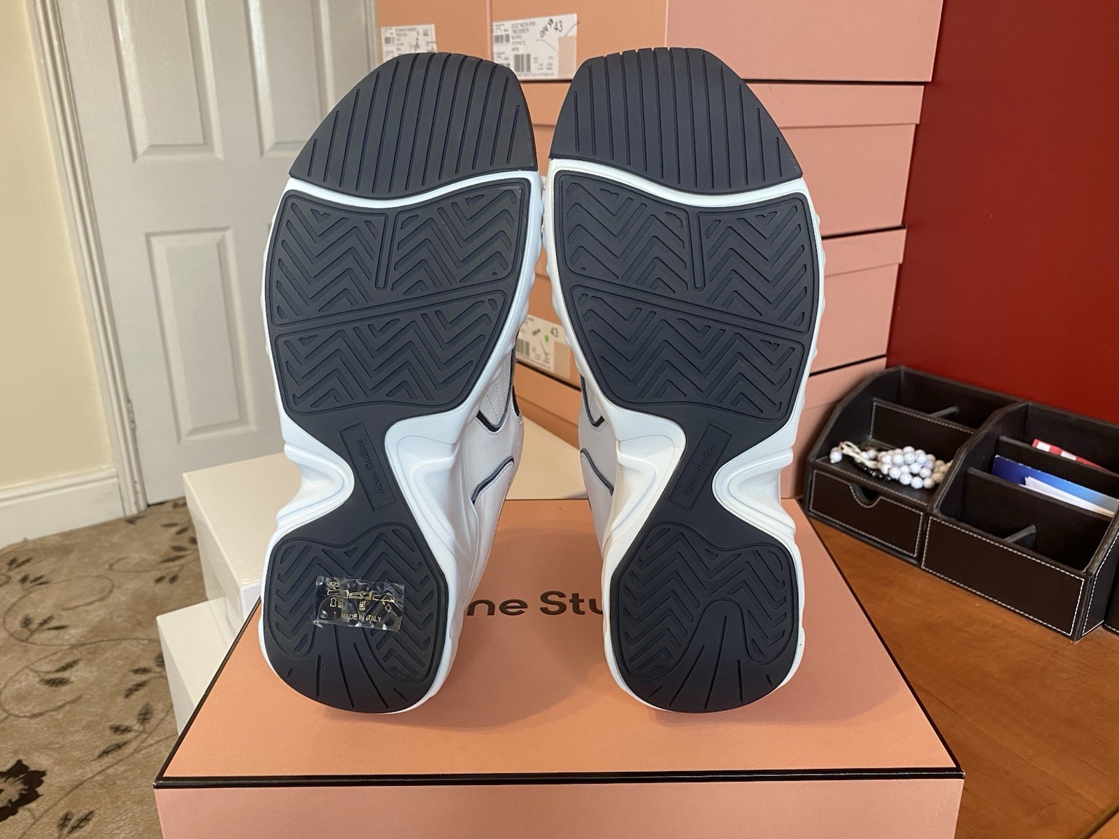Acne Studios Rockaway Leather Sneaker White Size UK9 EU43 Brand New Price £520 image 5