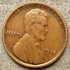 1918-S  Lincoln Wheat Cent - [VF] Very Fine - San Francisco Mint ~ B545