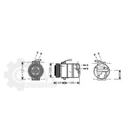AVA Quality Cooling Kompressor Klimaanlage Passend FüR Opel Agila (A) H00
