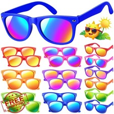 YADIYA Kids Sunglasses Bulk 12 Pack Neon Toddler UV400
