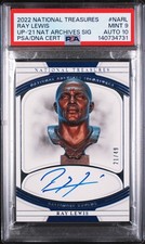 2022 NATIONAL TREASURES UPDATE #NARL RAY LEWIS 21/49 PSA 9 AUTO 10