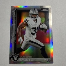 2025 Topps Chrome Raheem Mostert #182 Las Vegas Raiders NFL Refractor