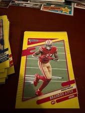 2021 Donruss Brandon Aiyuk Press Proof Yellow #58 San Francisco 49ers