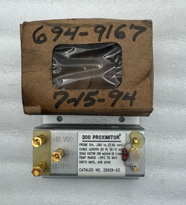Bently Nevada 20929-03 300 Proximitor